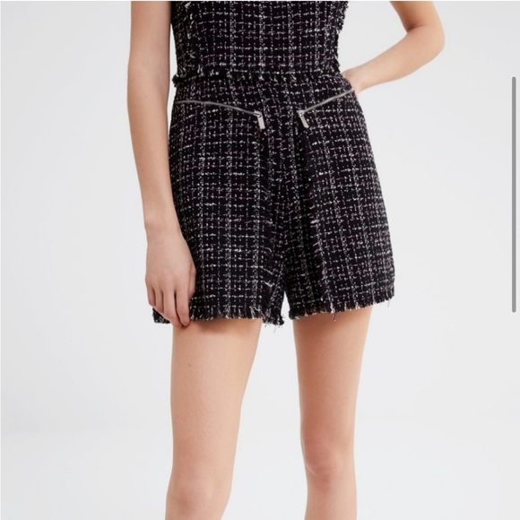 NWOT Zara Tweed Pinafore Jumpsuit Romper Blogger/ Influencer Must Have! Size L - Picture 4 of 14